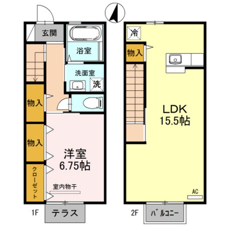 D-room秋吉の物件間取画像